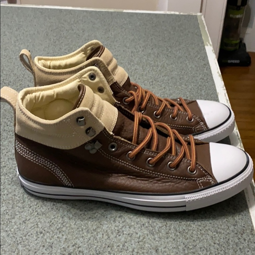 Converse High Top Leather/Suede Sneaker